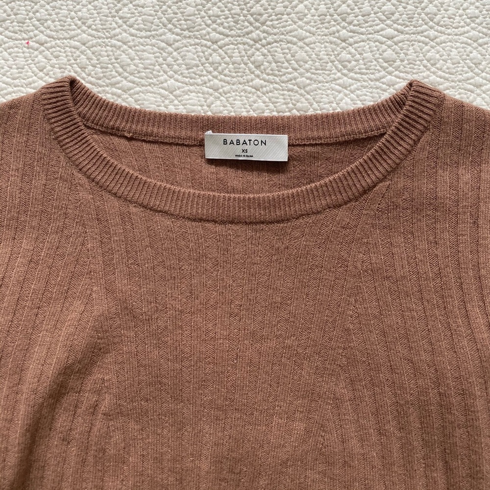 Babaton cropped long sleeve